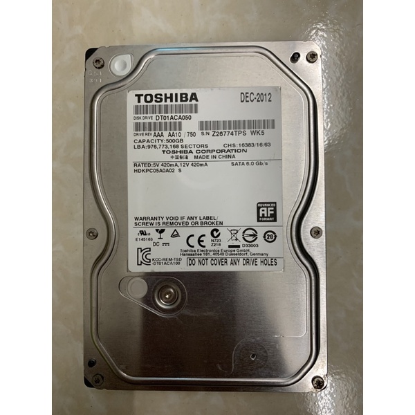 Ổ cứng 500G PC .Hãng Seaget / Toshiba / western .