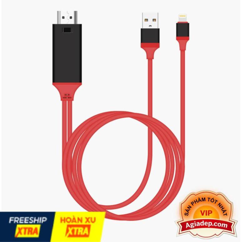 Dây Cable kết nối điện thoại iPhone với tivi , máy chiếu Lightning to HDMI - Hàng hiệu cao cấp