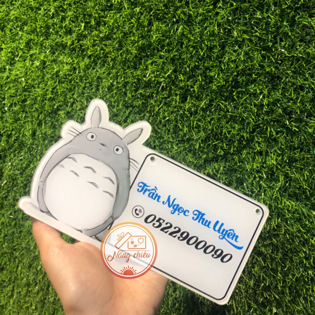 [BIỂN HIỆU MICA TREO SHOP] - Thiết kế theo yêu cầu - Free thiết kế - Mẫu chèn hình Totoro đàng yêu