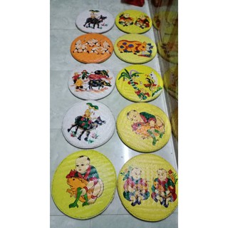 Combo 5 tranh mẹt đông hồ