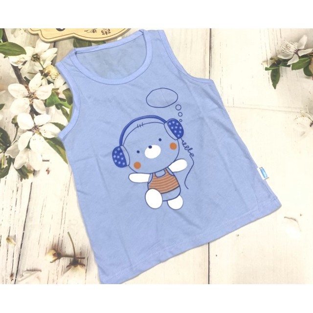 Áo ba lỗ Thái Hà Thịnh 100% cotton mềm, mịn, mát cho bé