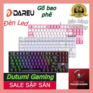 Bàn phím cơ dareu ek87 - đen/ trắng/ hồng - bàn phím gaming dareu - dutumi gaming