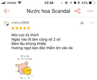 Mẫu thử nước hoa Scandal