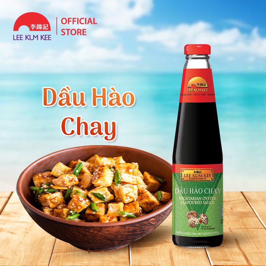 Dầu hào chay Lee Kum Kee Vegetarian Oyster Flavoured Sauce 510g