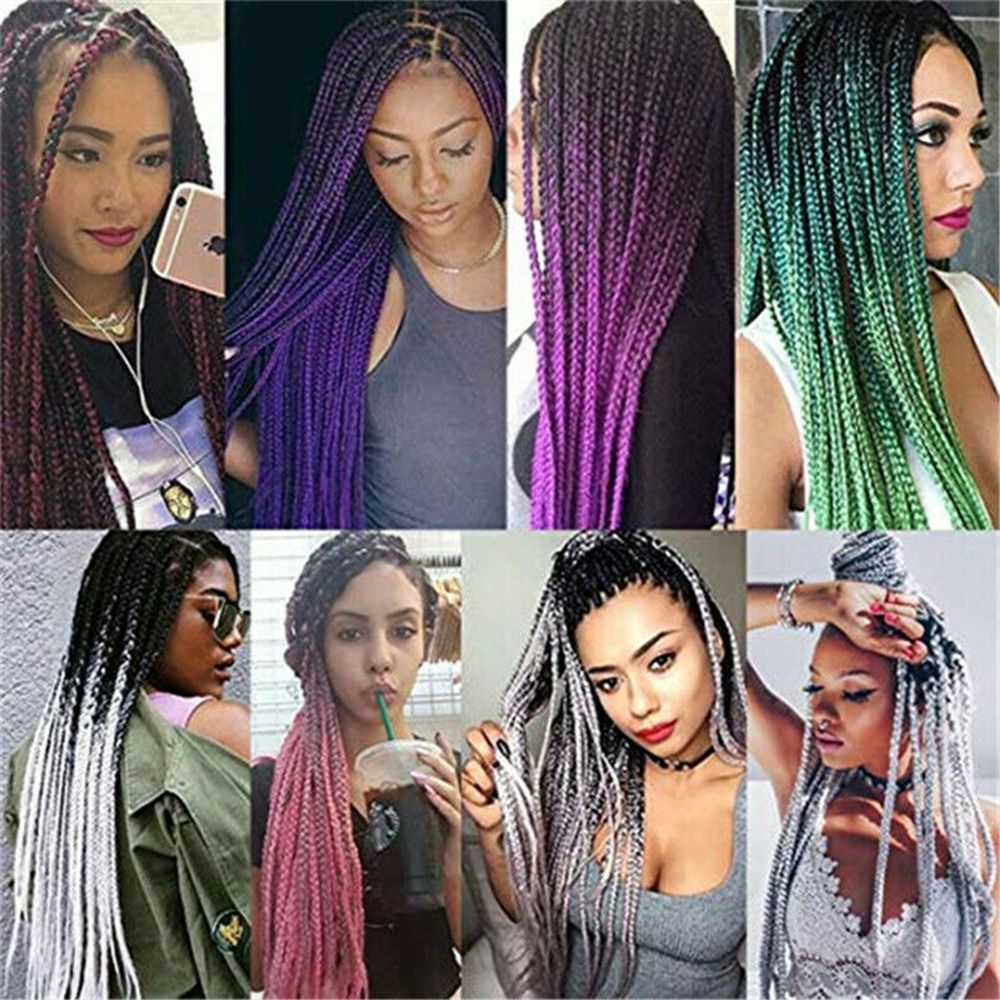 MKEB Tóc giả thắt bím phong cách châu phi