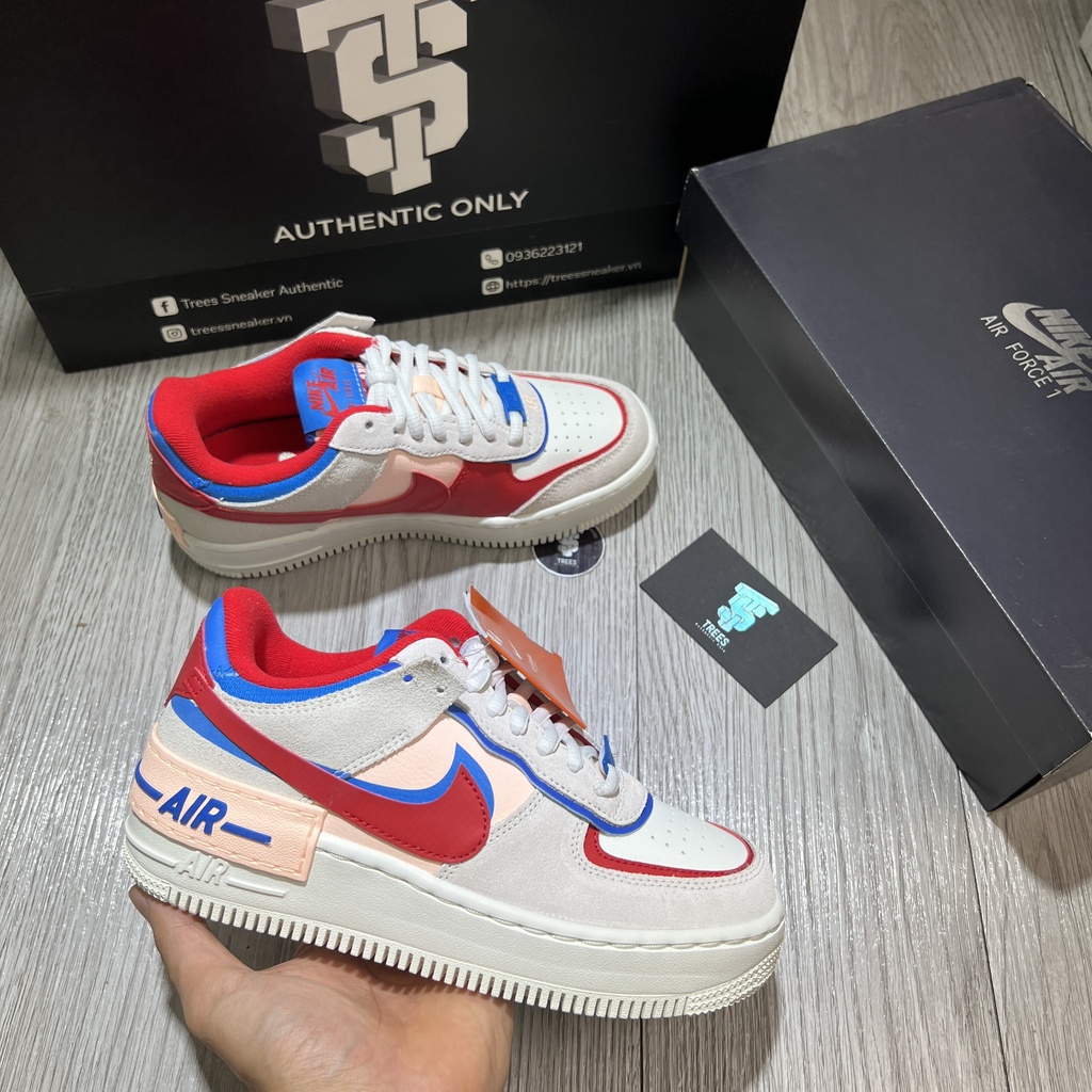 [CHÍNH HÃNG] Giày thể thao NIKE AIR FORCE 1 SHADOW SAIL RED