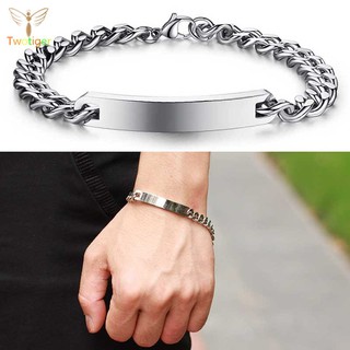 Vòng đeo tay phối dây móc xích théo Titan thời trang cho nam nữ