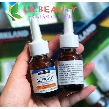 Xịt xoang- Xịt mũi chống dị ứng Kirkland Aller- Flo_ của Mỹ