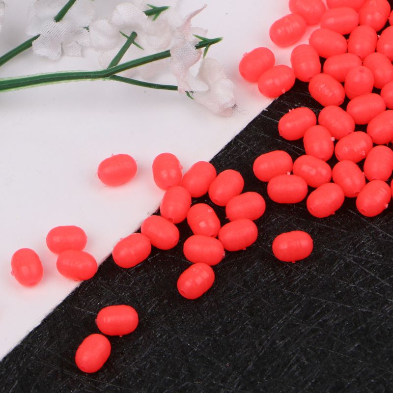 Bộ 100 Phao Nổi Câu Cá Dạ Quang Cứng Hình Oval