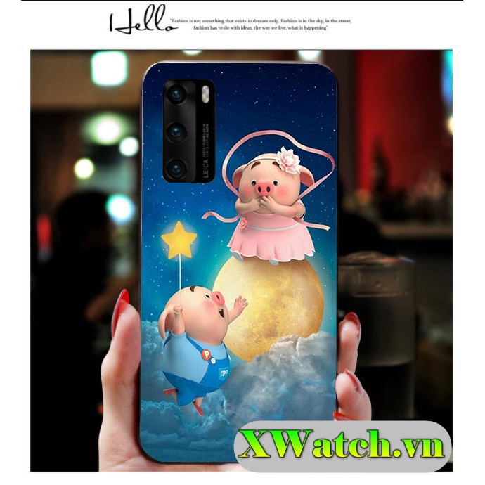 Ốp silicon Oppo A15 A15s Reno 5 Reno 4 A52 / A92 A53 A93 A1k A3s A5s F5 F7 F9  in hình Heo P1