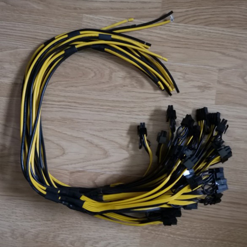 Set 2 dây cáp nguồn 6+2 Pin 1 sang 3 6Pin+ 2 pin 12AWG+18AWG cho Miner Mining BTC | WebRaoVat - webraovat.net.vn