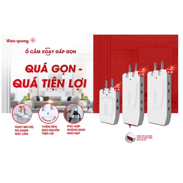 Ổ Chia Điện Chống Cháy Thông Minh Cao Cấp Điện Quang