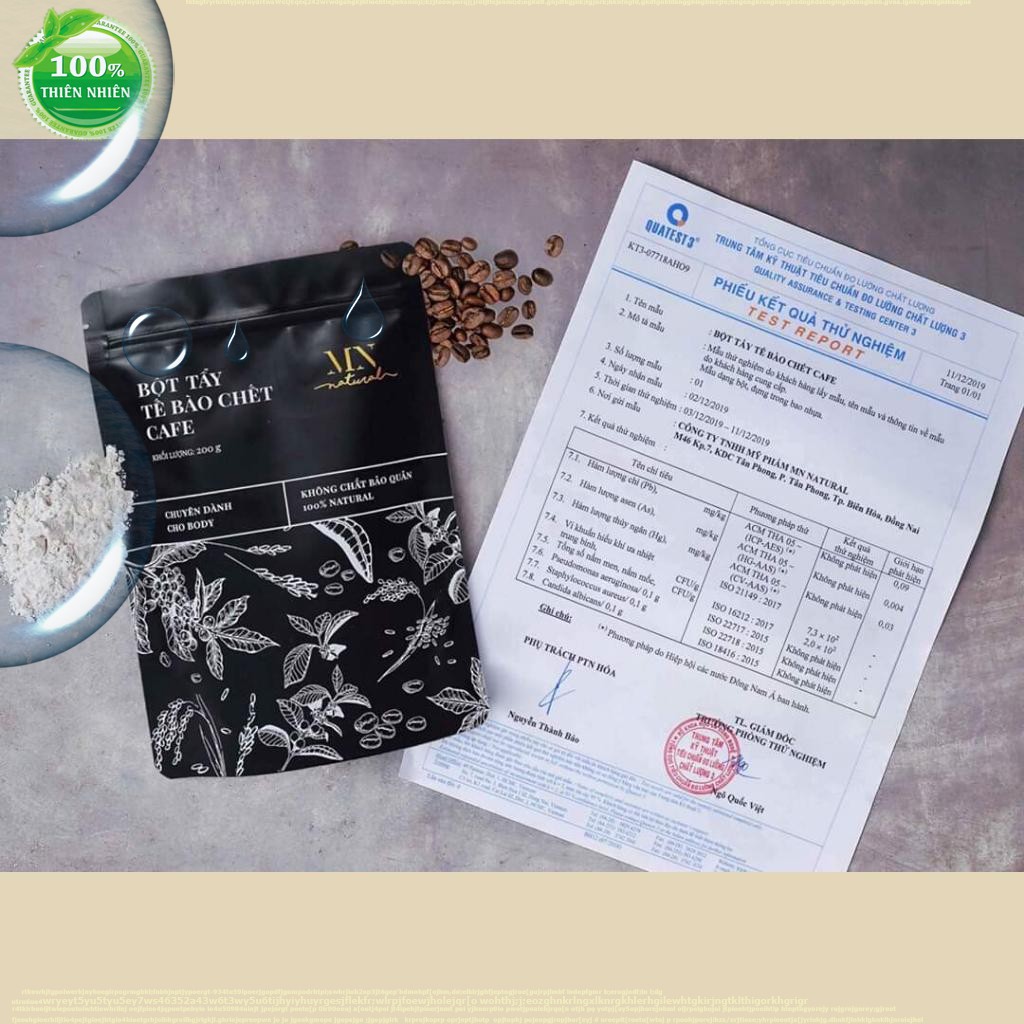 Bột Tẩy Tế Bào Chết Cafe MN NATURAL ❤  FREESHIP ❤ Giúp Tẩy Da Chết, Dưỡng Trắng Da ❤  Dạng Bột 200gr | BigBuy360 - bigbuy360.vn