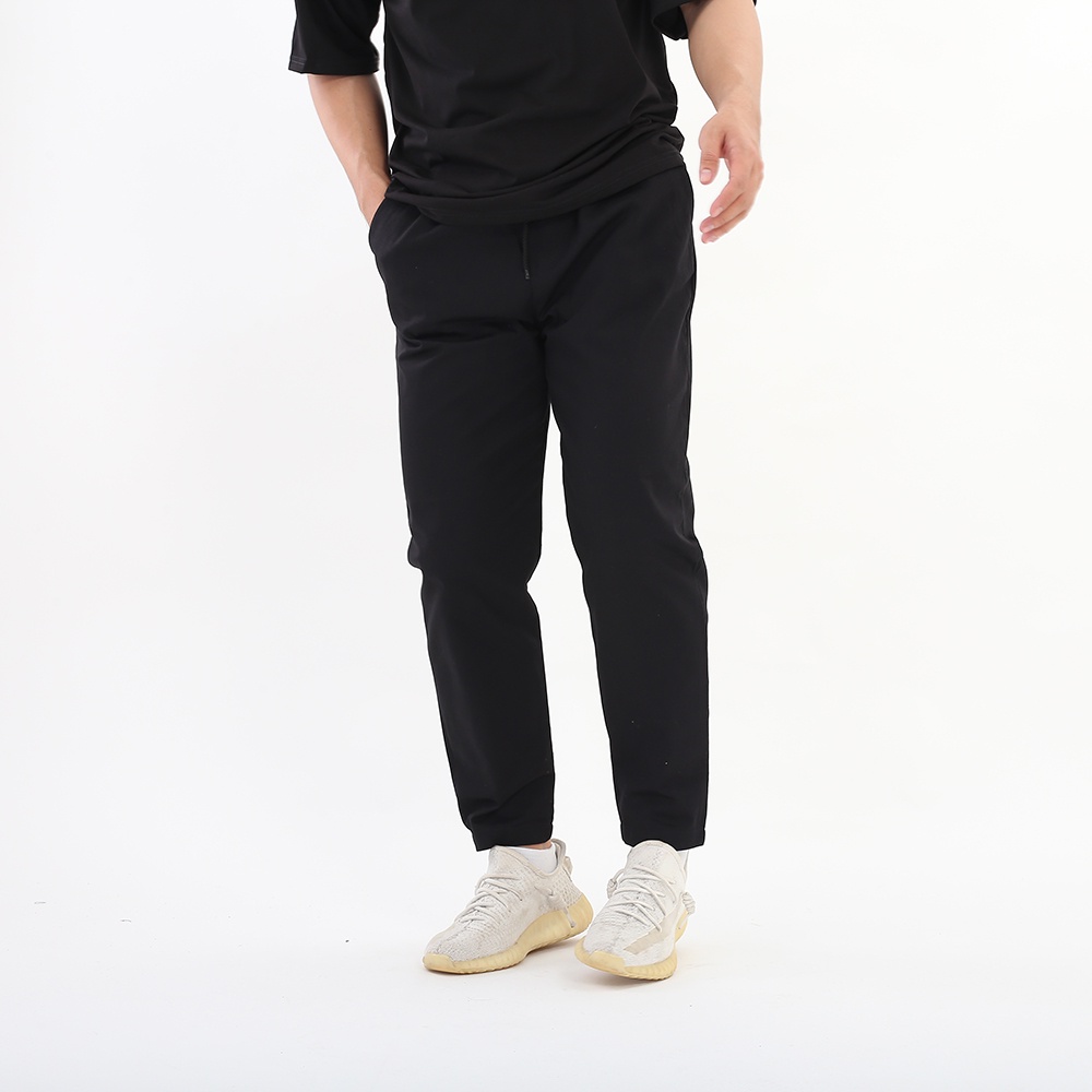 Quần baggy kaki Basic màu đen be BOTEE unisex nam nữ ống suông