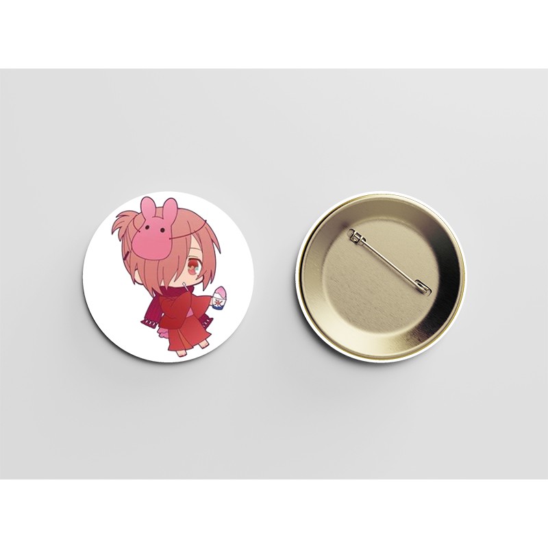(nhiều mẫu) Huy hiệu cài áo IN HÌNH ibaku Shounen Hanako-kun Ác quỷ trong nhà xí anime chibi
