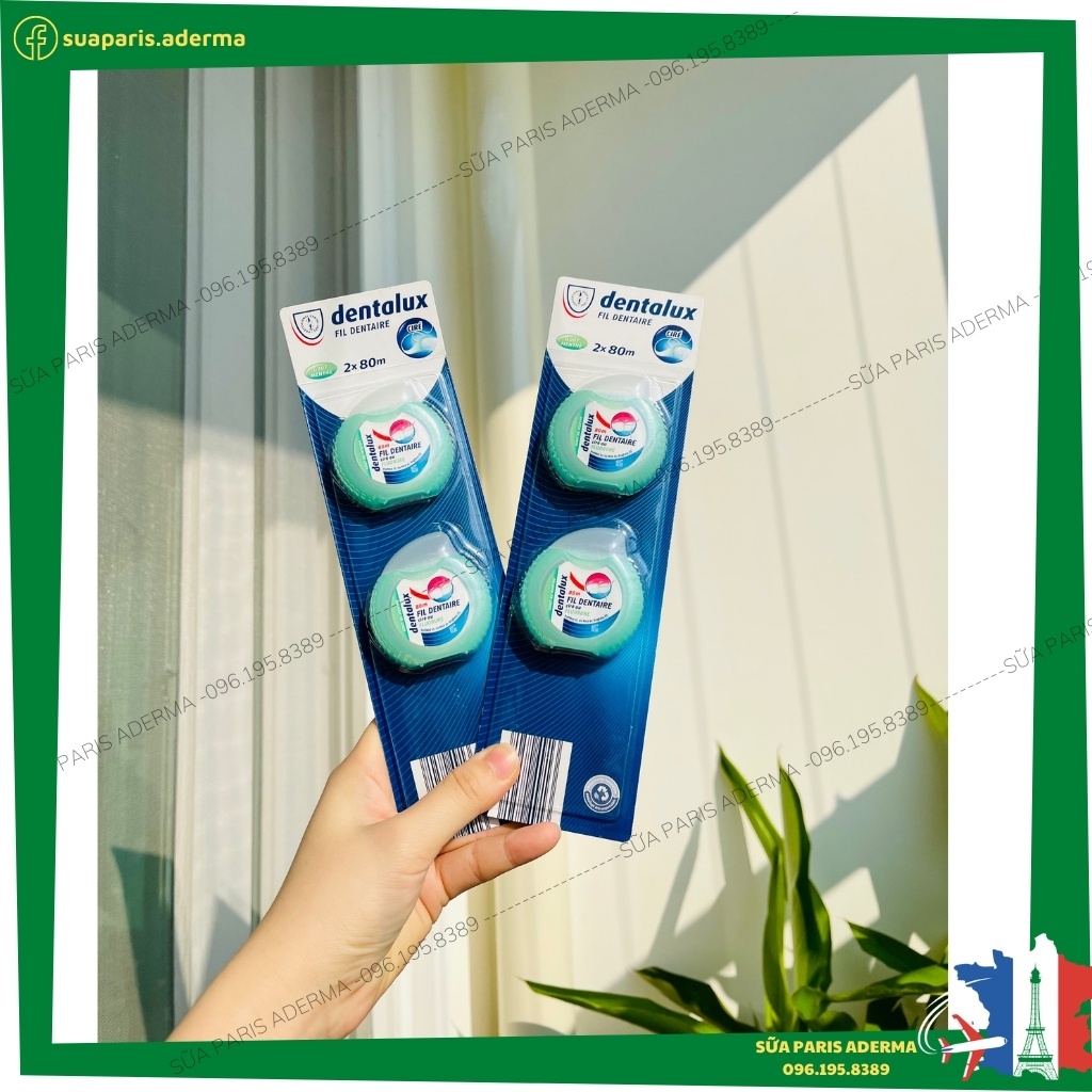 Chỉ nha khoa Dentalux tiêu chuẩn châu âu, giúp bạn vệ sinh răng miệng đúng cách, giúp răng sạch và bảo vệ răng.