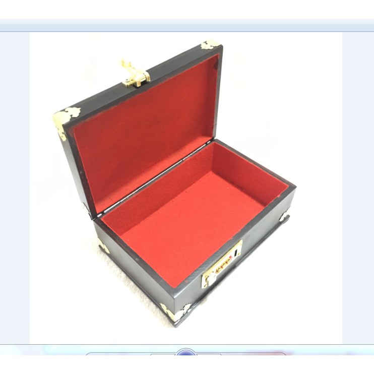 HỘP ĐỰNG TRANG SỨC GỖ MUN CHUẨN 100% LOẠI CAO CẤP KHÓA MÃ SỐ