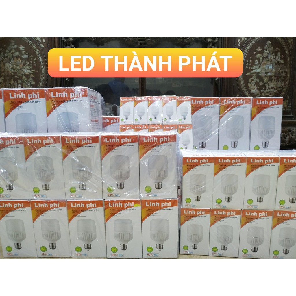 [Mã LIFE10K15 giảm 10K đơn 20K] BÓNG đèn LED BULB trụ 10W 15W 20W 30W 40W 50W 65W 5W LINH PHI siêu sáng tiết kiệm điện