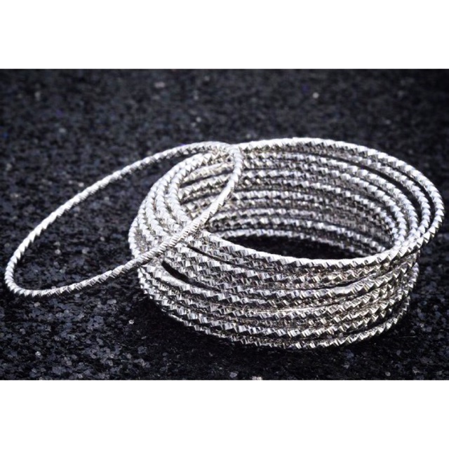 Bộ 7 Chiếc Vòng Ximen Bằng Inox Bao Không Đen