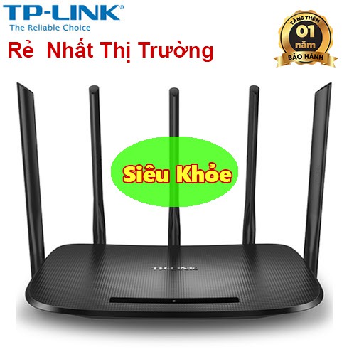 Bộ Phát Wifi TPlink 5 Râu WDR6500 - AC1.350Mbs, Băng tần kép Siêu Khỏe (FREESHIP)