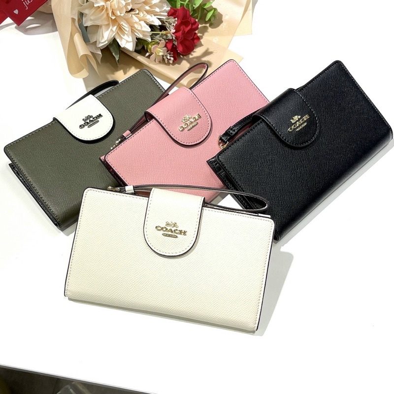 ‼️Rẻ nhất Shopee‼️Ví Coach điện thoại gập Tech Phone Wallet