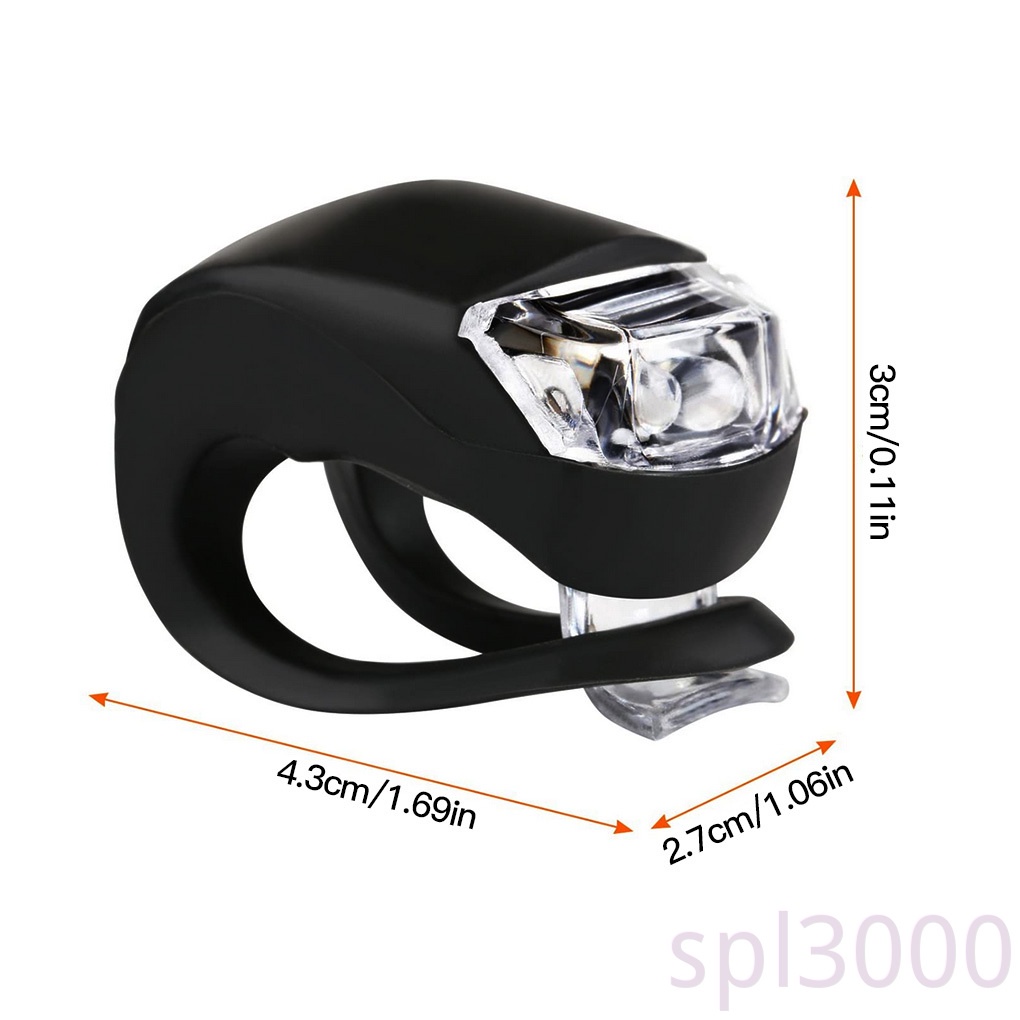 Bộ 2 đèn LED silicone chống thấm nước cho xe đạp