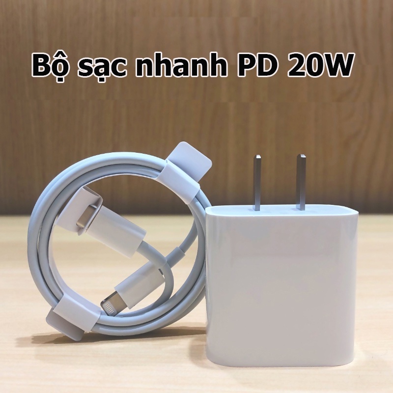 Bộ Sạc Nhanh PD 20W USB-C To Lightning dùng cho IP 12 / 12 Pro /12 Pro Max /11 / 11 Pro /11 Pro Max / Xs /Xs Max, BH 12T