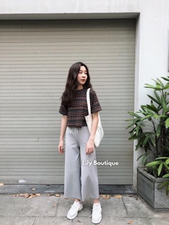 Áo croptop wang( còn xanh trơn)