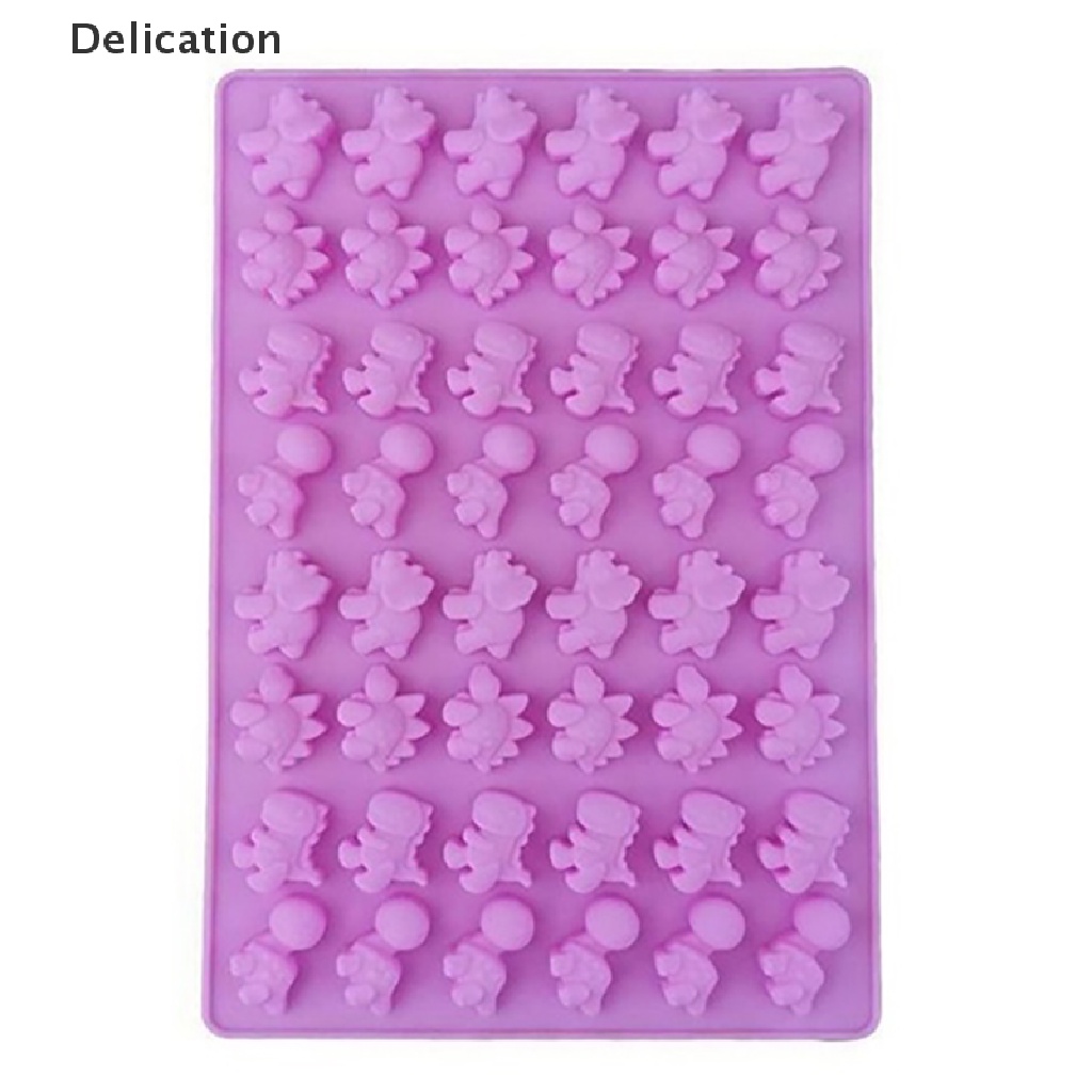 Khuôn Silicon Mềm Làm Đá / Soocola / 48 Lỗ Hình Khủng Long