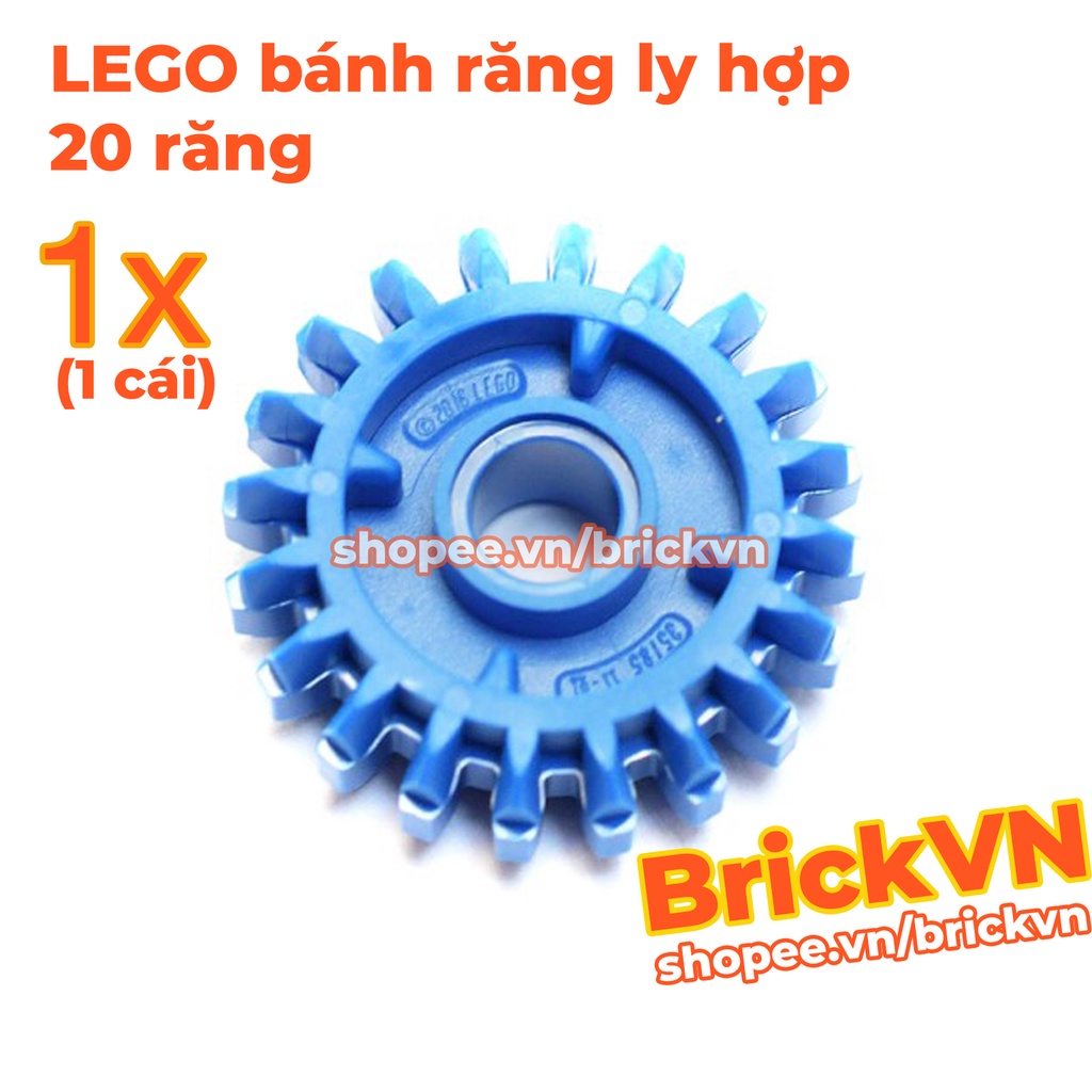 LEGO Technic Bánh Răng Ly Hợp 20 Răng Ở 2 Mặt, Xanh Da Trời ID 6224999 35185