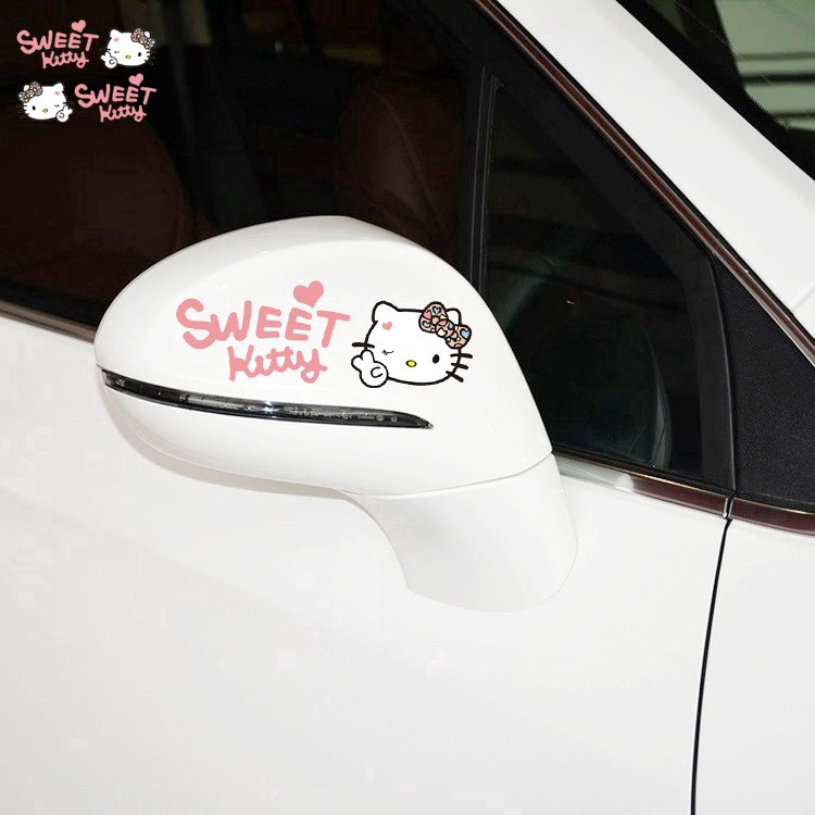 Sticker Hello Kitty Dán Trang Trí Xe Hơi