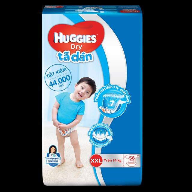 Bỉm dán/quần Huggies NB36/S/M/L/XL/XXL