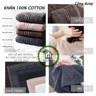 Combo khăn cotton 100% khăn khách sạn khăn lau mặt, tắm nam nữ xuất hàn quốc- hotel towel cotton 100%-호텔 수건 100% 한국수출품