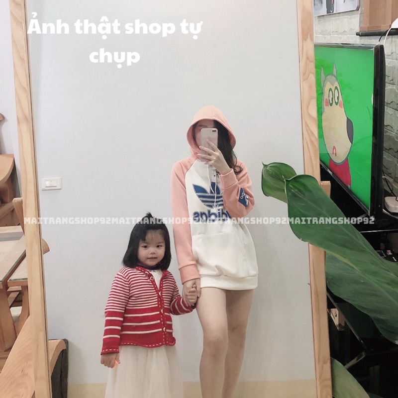 Áo hoodie nữ logo adidas, Áo nỉ nữ form rộng đẹp (Clip/ảnh thật) – (TTA41)