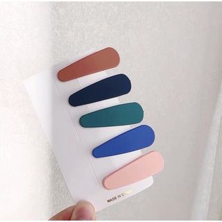 kẹp nhám tóc mái màu xinh ( 2 cái )