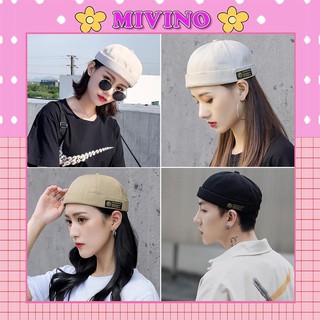 Mũ nồi Mivino mũ miki tròn nam nữ phong cách hàn quốc MD09