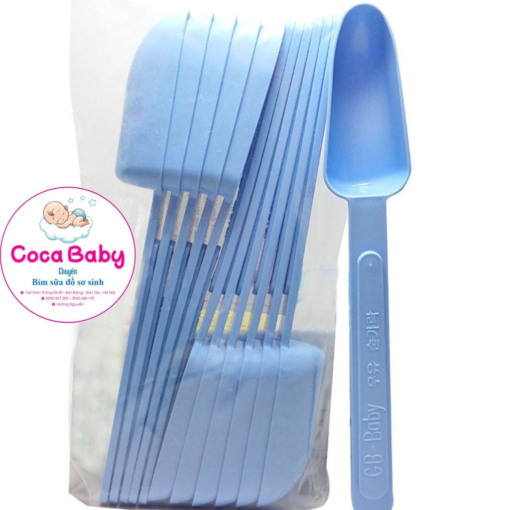 Thìa uống sữa cho bé GB-Baby chất liệu nhựa cao cấp an toàn cho bé