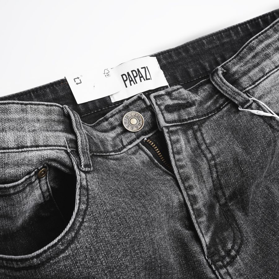 Quần jean nam, quần đùi short màu xám đậm nam cao cấp, chất cotton co giãn mền mịn, phong cách trẻ trung năng động | BigBuy360 - bigbuy360.vn