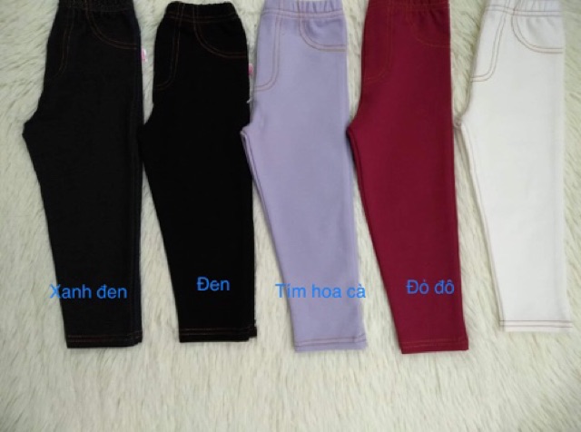 Quần legging giả jean bé gái/bé trai