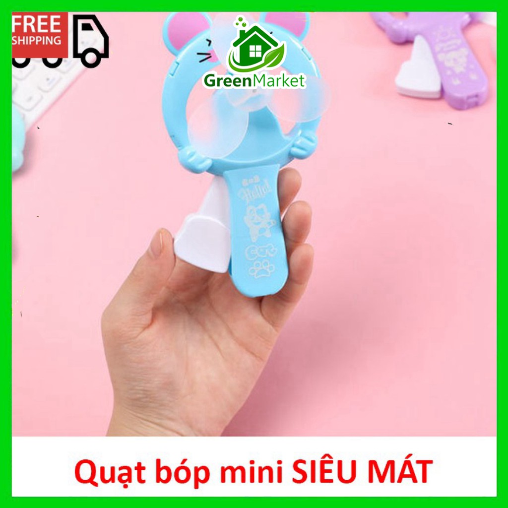 Quạt bóp mini cầm tay không dùng pin SIÊU MÁT