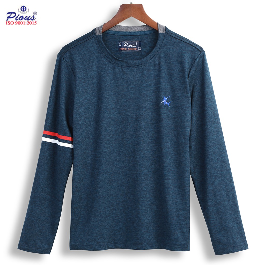 [Mã FASHIONMALLT4 giảm 15% tối đa 30K đơn 150k] Áo thun nam tay dài cổ tròn thời trang cao cấp pious ATDT0602 | BigBuy360 - bigbuy360.vn