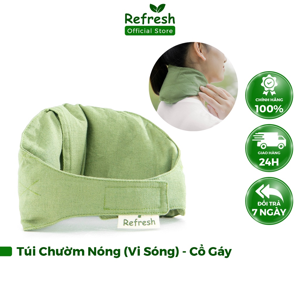 Túi Chườm Nóng, Chườm Lạnh Cổ Gáy Thảo Dược REFRESH Giảm Đau Cổ Vai Gáy, Giãn Cơ, Tăng Tuần Hoàn Máu