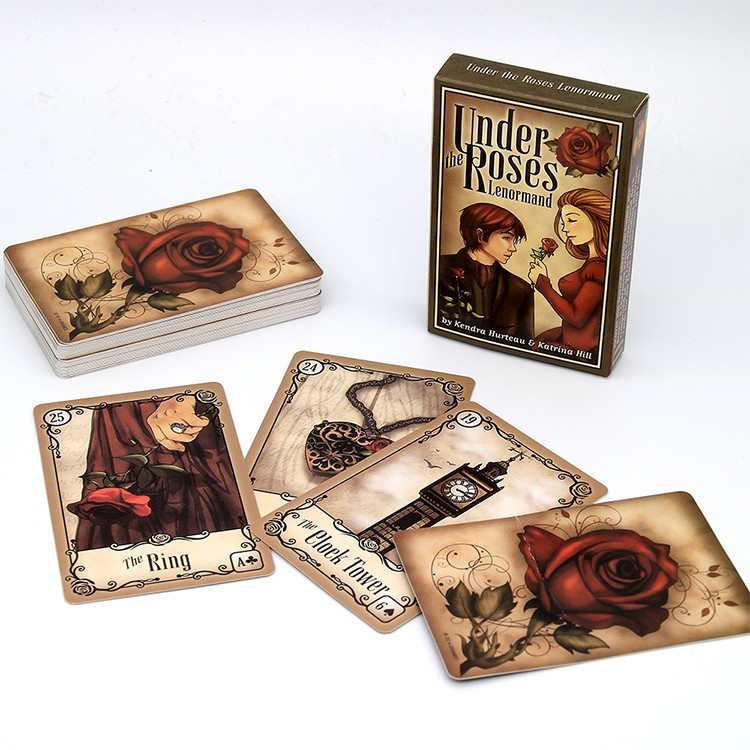 [Mã LIFEXANH03 giảm 10% đơn 500K] [Mã LIFE0503TOYS giảm 10% đơn 0Đ] Bộ Tarot Under Roses Lenormand M15 Bài Bói New