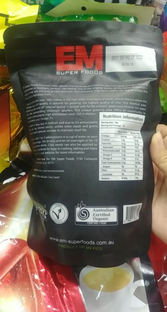 Hạt Chia Úc Black Bag Chia 500g