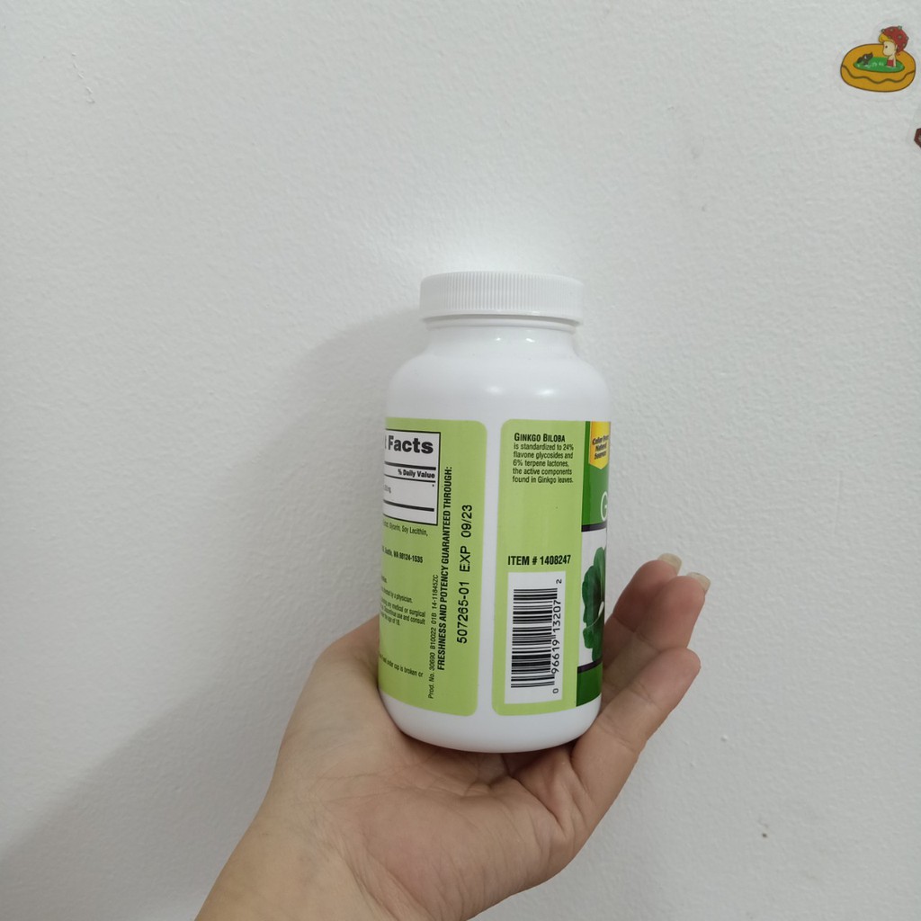 viên uống ginko biloba trunature 340 viên