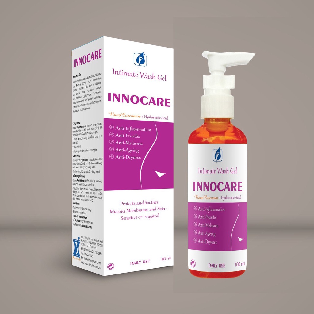 Dung dịch vệ sinh phụ nữ INNOCARE NANO (có Nghệ Cucumin)