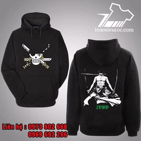 Áo khoác áo hoodie Zoro One Piece giá siêu rẻ nhất vịnh bắc bộ