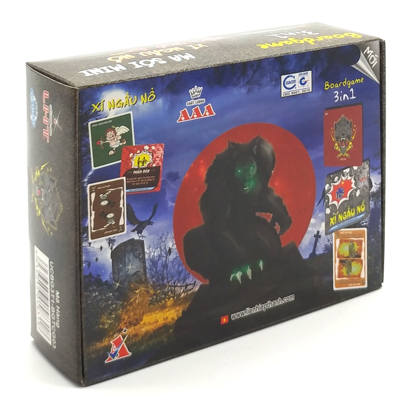 Boardgame 3in1 LHT Ma Sói - Mèo Boom - Xí Ngầu Lắc