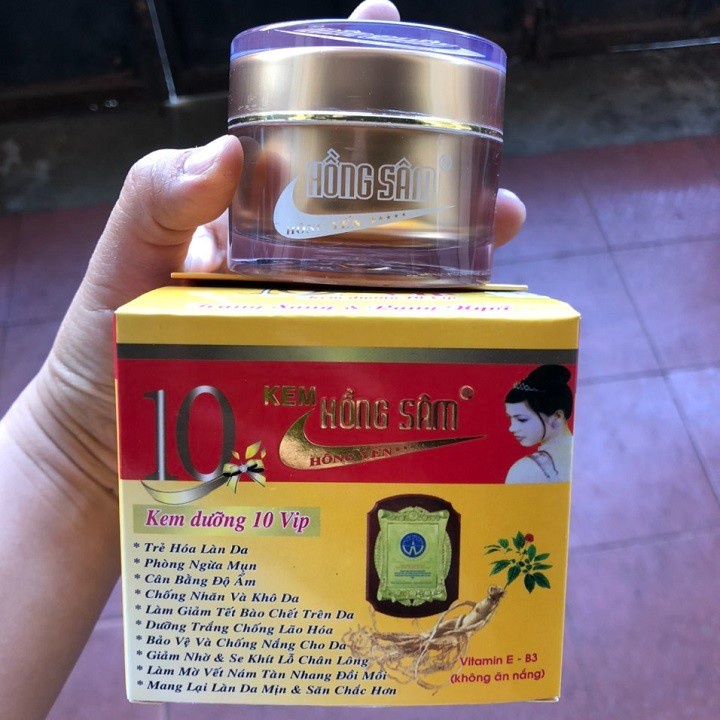 Kem Dưỡng Trắng Da Hồng Sâm Vip 10 30g - BX3321