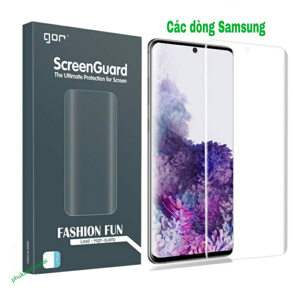 Samsung Galaxy S8 / S8 Plus / S9 / S9 Plus / Note 8 / S10 / S10 Plus / S20 Plus / Note 10 Plus  Bộ Hai Gor 3D Full Màn